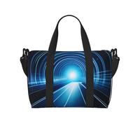 Phayah Time Light Tunnel Travel Duffle Bag Weekender Overnight Gym Tote for Women Girls Shoulder Bag Workout Water Resistant