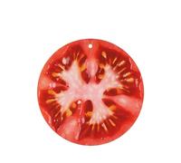 Phayah Tomato Slice Pattern Lavender Scent Car Air Freshener Round Shape Card Hanging Hanging Scented Card 6 Pcs For Cars Closet Shoe