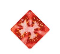 Phayah Tomato Slice Pattern Lavender Scent Car Air Freshener Square Card Hanging Hanging Scented Card 4 Pcs For Cars Closet Shoe
