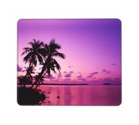 Phayah Tropical Tree Pink Pattern Mouse Pads, Portable Wireless Mouse Pad, Non-Slip Rubber Base Laptop Mousepad Smooth Surface for Office & Travel 7.9 X 9.5 in