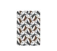 Phayah Trotting Flat Coated Retrievers Paw Pattern Lavender Scent Car Air Freshener Rectangle Card Hanging Hanging Scented Card 4 Pcs For Cars Closet Shoe