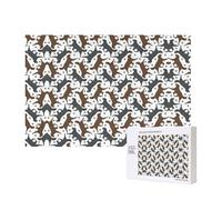 Phayah Trotting Flat Coated Retrievers Paw Puzzles For Adults 300 Pieces For Home Decor Intelligence Development Toys 15.7 X 11"