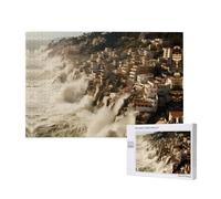 Phayah Tsunami Coming Jigsaw Puzzles For Adults 1000 Pieces.Home Decor Birthday Party For Men Women 29.5 X 19.7"