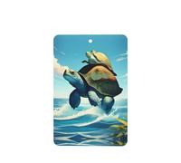 Phayah Turtle Ocean Sea Pattern Lavender Scent Car Aroma Rectangle Hanging Fragrance Tablet Car Interior Fragrance Freshener 4p