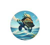Phayah Turtle Ocean Sea Pattern Lavender Scent Car Aroma Round Shape Hanging Fragrance Tablet Car Interior Fragrance Freshener 6p