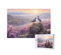 Phayah Two Birds On A Rock Jigsaw Puzzles For Adults 1000 Pieces.Home Decor Birthday Party For Men Women 29.5 X 19.7"