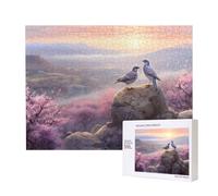 Phayah Two Birds On A Rock Jigsaw Puzzles For Adults 500 Pieces.Home Decor Birthday Party For Men Women 20.4 X 15"