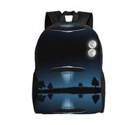 PHAYAH Ufo At Night Pattern Casual Shoulders Classical Basic Travel Backpack Travel And Outdoor Activities