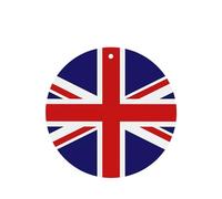 Phayah Uk Flag Pattern Lavender Scent Car Air Freshener Round Shape Card Hanging Hanging Scented Card 4 Pcs For Cars Closet Drawer