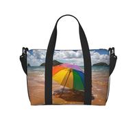 Phayah Umbrella by The Sea Travel Duffle Bag Weekender Overnight Gym Tote for Women Girls Shoulder Bag Workout Water Resistant