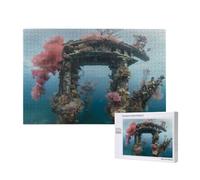 Phayah Undersea Architecture Jigsaw Puzzles For Adults 1000 Pieces.Home Decor Birthday Party For Men Women 29.5 X 19.7"