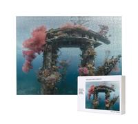 Phayah Undersea Architecture Jigsaw Puzzles For Adults 500 Pieces.Home Decor Birthday Party For Men Women 20.4 X 15"