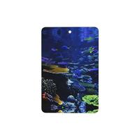 Phayah Underwater Coral Colony Pattern Lavender Scent Car Air Freshener Rectangle Card Hanging Hanging Scented Card 6 Pcs For Cars Closet Drawer