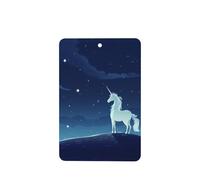 Phayah Unicorn Under The Stars Pattern Lavender Scent Car Air Freshener Rectangle Card Hanging Hanging Scented Card 4 Pcs For Cars Closet Drawer