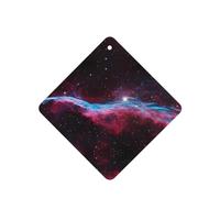 Phayah Universe Galaxy Pattern Lavender Scent Car Air Freshener Square Card Hanging Hanging Scented Card 6 Pcs For Cars Closet Drawer Eliminate