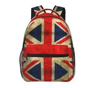PHAYAH Vintage British Flag Pattern Casual Shoulders Classical Basic Travel Backpack Travel And Outdoor Activities Resistant