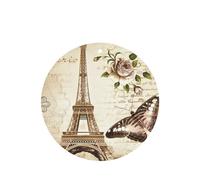 Phayah Vintage Paris Eiffel Tower Butterfly Pattern Lavender Scent Car Air Freshener Round Shape Card Hanging Hanging Scented Card 6 Pcs For Cars Closet Shoe