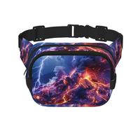 Phayah Volcanic Lava Men Women Hip Bum Bag With Adjustable Strap For Outdoors Workout Traveling Casual Running Hiking Cycling