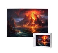 Phayah Volcano Eruption Jigsaw Puzzles For Adults 1000 Pieces.Home Decor Birthday Party For Men Women 29.5 X 19.7"