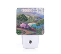 Phayah Watching The Sea Pattern Night Light Lamp with Dusk to Dawn Sensor Led Lamp for Corridors Bedrooms Children's Rooms Stairs