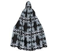 PHAYAH Water Buffalo Pattern Hooded Poncho Unisex Christmas Hoodie For Cosplay Halloween Costume Party Masquerade