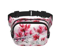 Phayah Watercolor Flowers Men Women Hip Bum Bag With Adjustable Strap For Outdoors Workout Traveling Casual Running Hiking Cycling