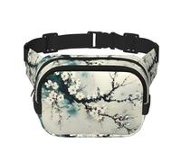Phayah Waxing Plum Flower Men Women Hip Bum Bag With Adjustable Strap For Outdoors Workout Traveling Casual Running Hiking Cycling