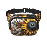 Phayah Weird Sunflower Men Women Hip Bum Bag With Adjustable Strap For Outdoors Workout Traveling Casual Running Hiking Cycling