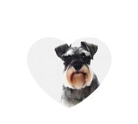 Phayah Well-Behaved Schnauzer Pattern Lavender Scent Car Air Freshener Heart Shape Card Hanging Hanging Scented Card 6 Pcs For Cars Closet Drawer Eliminate