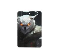 Phayah White Owl Pattern Lavender Scent Car Air Freshener Rectangle Card Hanging Hanging Scented Card 4 Pcs For Cars Closet Drawer