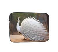 PHAYAH White Peacock Patterned Laptop Sleeve Bag, 13 Inch Shockproof Laptop Sleeve, Slim Laptop Bag,...