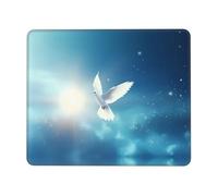 PHAYAH White Pigeon Pattern Mouse Pads, Portable Wireless Mouse Pad, Non-Slip Rubber Base Laptop Mousepad Smooth Surface for Office & Travel 7 X 8.6 in