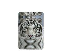 Phayah White Tiger Pattern Lavender Scent Car Air Freshener Rectangle Card Hanging Hanging Scented Card 6 Pcs For Cars Closet Shoe
