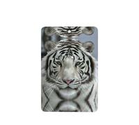 Phayah White Tiger Pattern Lavender Scent Car Air Freshener Rectangle Card Hanging Hanging Scented Card 4 Pcs For Cars Closet Shoe