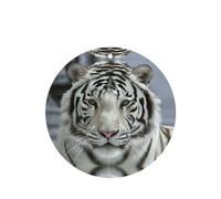 Phayah White Tiger Pattern Lavender Scent Car Air Freshener Round Shape Card Hanging Hanging Scented Card 4 Pcs For Cars Closet Shoe