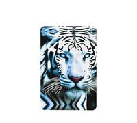 Phayah White Tiger With Blue Eyes Pattern Lavender Scent Car Air Freshener Rectangle Card Hanging Hanging Scented Card 4 Pcs For Cars Closet Shoe