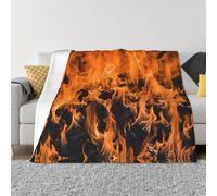 PHAYAH Wildfire Burning Pattern Flannel 60"X50" Soft Fleece Blanket All Seasons Warm Blanket for Bedding Sofa and Trave