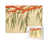 Phayah Willow Tree Leaves Jigsaw Puzzles for Adults 500 Pieces.Home Decor Birthday Party for Men Women 20.4 X 15