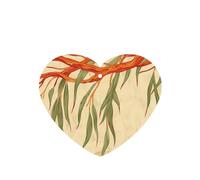 Phayah Willow Tree Leaves Pattern Lavender Scent Car Air Freshener Heart Shape Card Hanging Hanging Scented Card 4 Pcs For Cars Closet Drawer