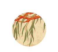 Phayah Willow Tree Leaves Pattern Lavender Scent Car Air Freshener Round Shape Card Hanging Hanging Scented Card 6 Pcs For Cars Closet Drawer