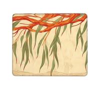 PHAYAH Willow Tree Leaves Pattern Mouse Pads, Portable Wireless Mouse Pad, Non-Slip Rubber Base Laptop Mousepad Smooth Surface for Office & Travel 10 X 12 Inch