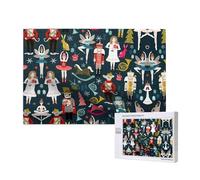 Phayah Women'S Nutcracker Ballet Xmas Dance Pattern Puzzle Unique Jigsaw Wall Art Picture For Home Decoration 1000 Pcs