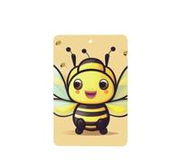 Phayah Yellow Bee Pattern Lavender Scent Car Air Freshener Rectangle Card Hanging Hanging Scented Card 6 Pcs For Cars Closet Drawer