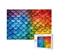 Phayah Yellow, Blue And Red Scales Puzzles For Adults 300 Pieces For Home Decor Children'S Intelligence Development Toys 15.7 X 11"