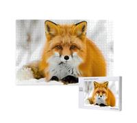 Phayah Yellow Fox Jigsaw Puzzles For Adults 1000 Pieces.Home Decor Birthday Party For Men Women 29.5 X 19.7"