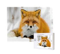 Phayah Yellow Fox Jigsaw Puzzles For Adults 500 Pieces.Home Decor Birthday Party For Men Women 20.4 X 15"