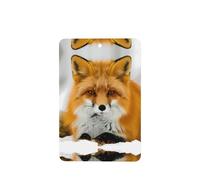Phayah Yellow Fox Pattern Lavender Scent Car Air Freshener Rectangle Card Hanging Hanging Scented Card 6 Pcs For Cars Closet Drawer
