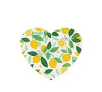 Phayah Yellow Lemon Pattern Lavender Scent Car Air Freshener Heart Shape Card Hanging Hanging Scented Card 4 Pcs For Cars Closet Drawer