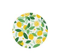 Phayah Yellow Lemon Pattern Lavender Scent Car Air Freshener Round Shape Card Hanging Hanging Scented Card 6 Pcs For Cars Closet Drawer