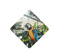 Phayah Yellow Parrot Pattern Lavender Scent Car Air Freshener Square Card Hanging Hanging Scented Card 6 Pcs For Cars Closet Shoe